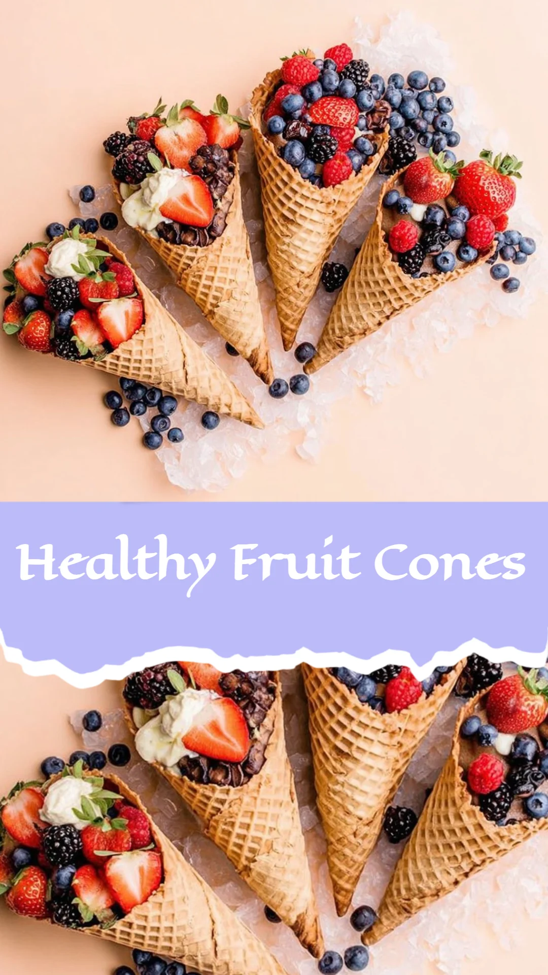 Healthy Fruit Cones