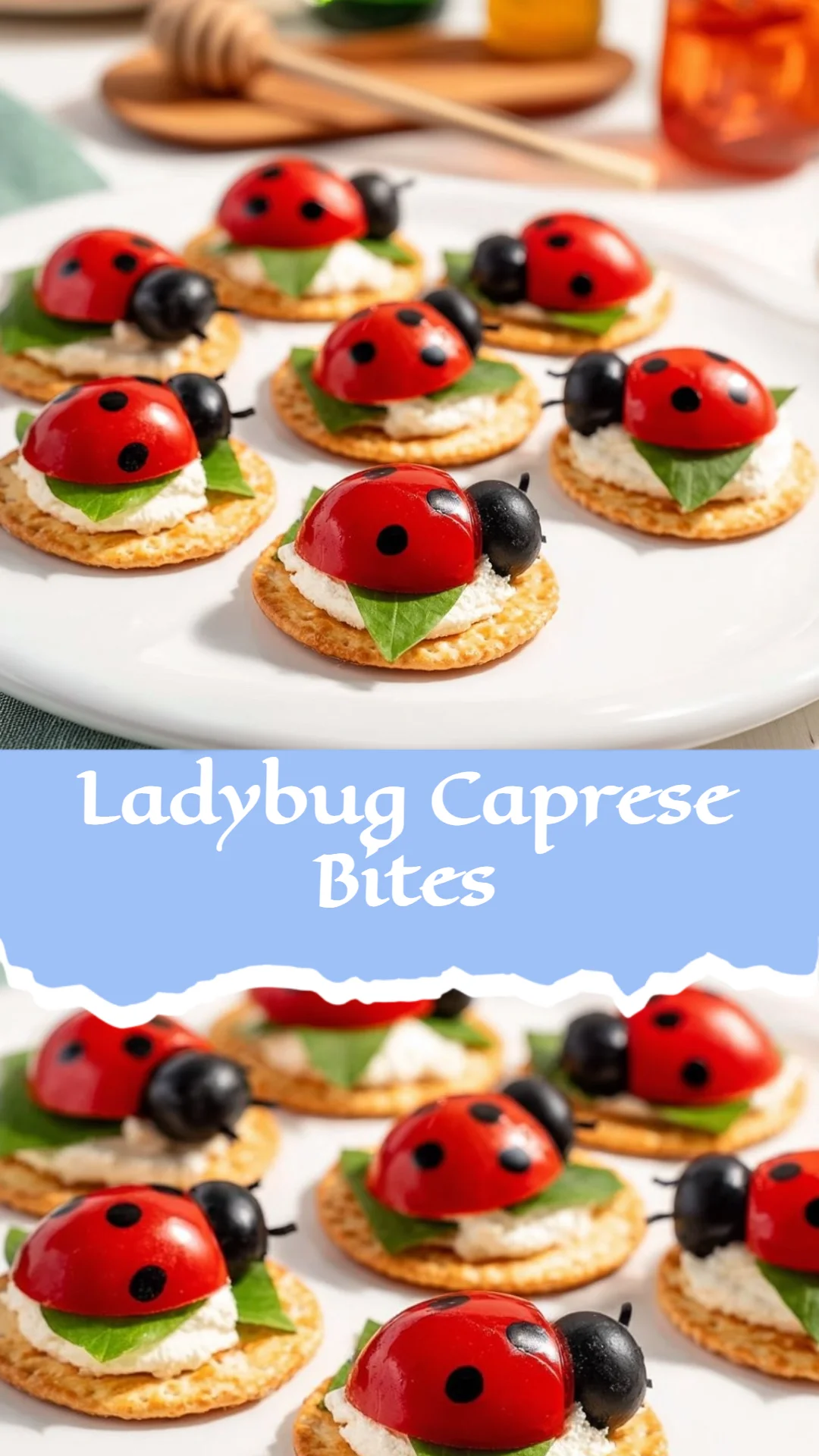 Ladybug Caprese Bites
