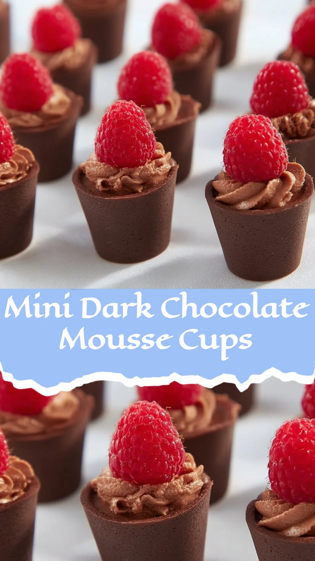 Mini Dark Chocolate Mousse Cups