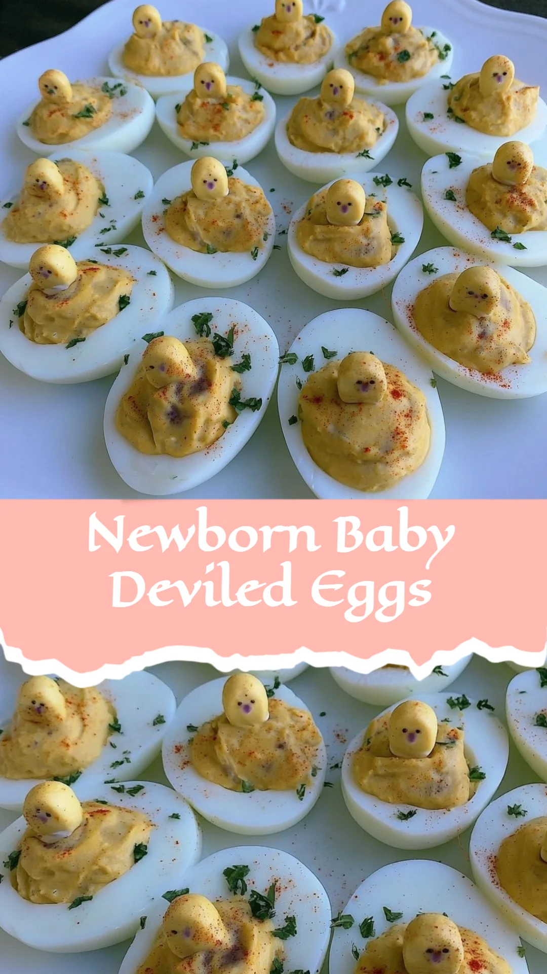 Newborn Baby Deviled Eggs